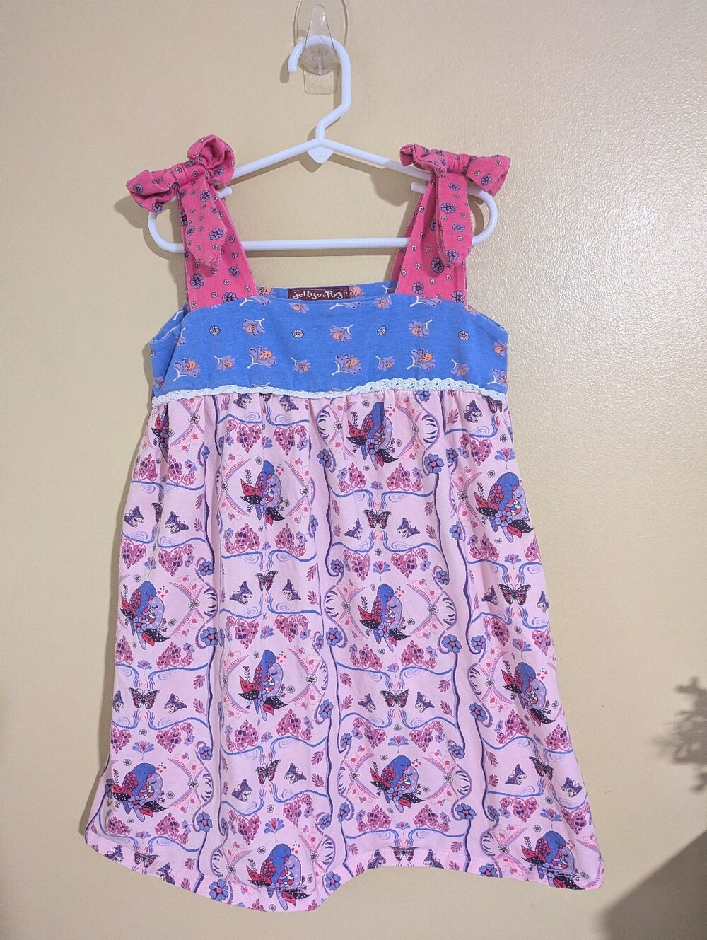 Jelly The Pug Bird Butterfly Dress 7